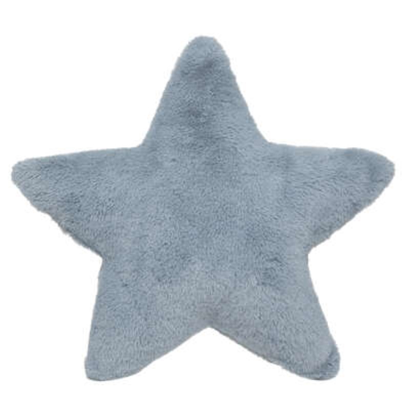 Cuscino morbido stella blu L 39 x P 8 x H 39 cm