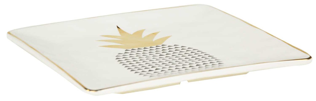 Cuscino tessuto con cane bianco cm 43x43