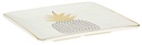 Cuscino tessuto con cane bianco cm 43x43