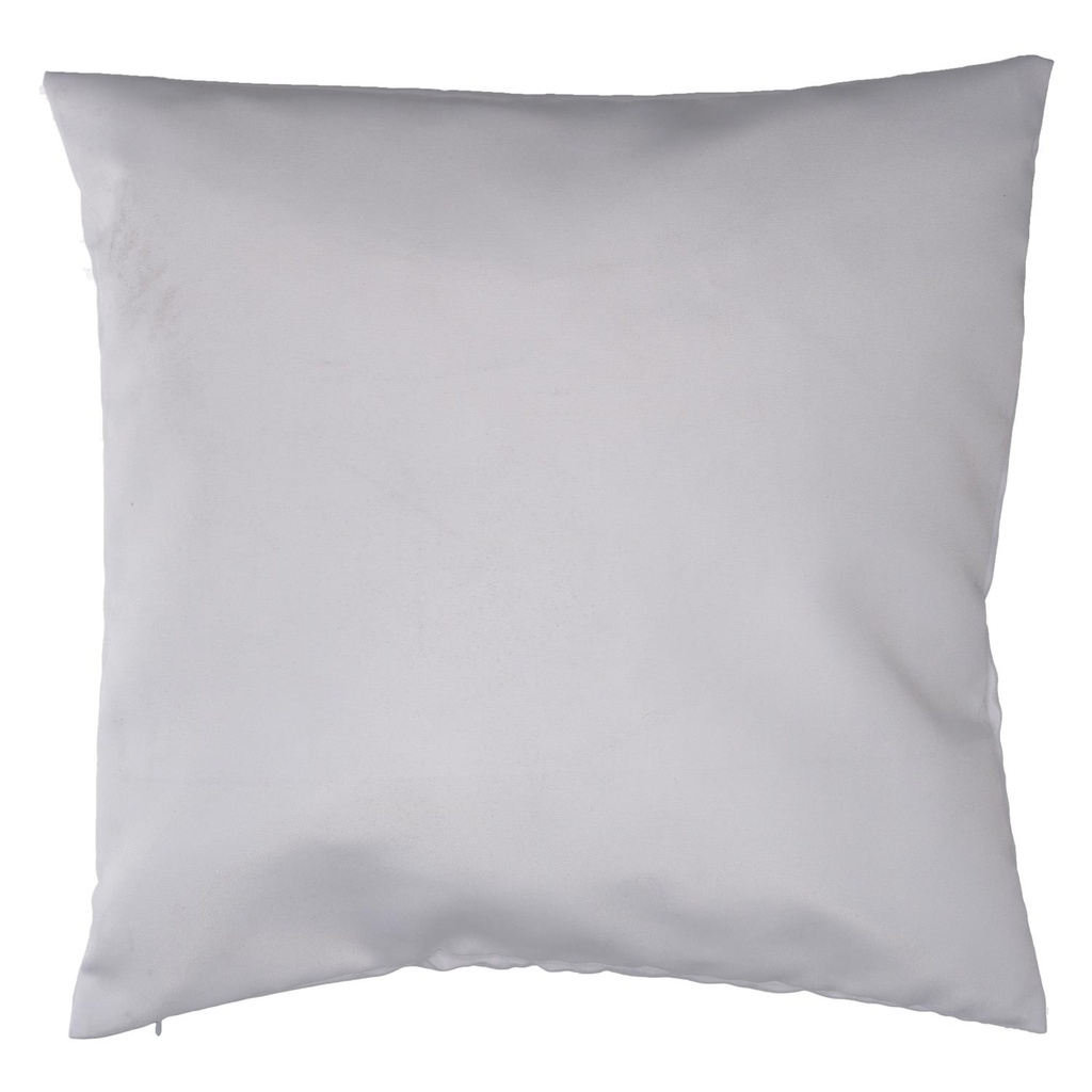 Cuscino tessuto con zucca bianco cm 43x43