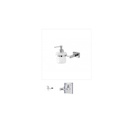Dispenser dosasapone Feridras per bagno rock cromall/vetro satinato