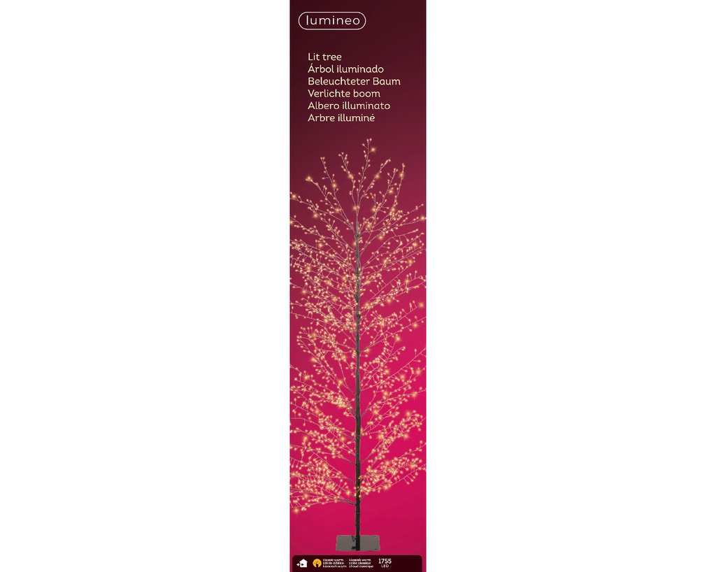 Albero Micro LED per Esterni Stabile H 180 x Ø 40 cm