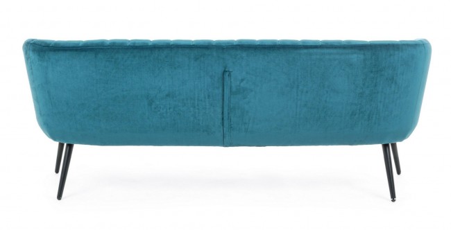 Divano 3 posti blu pavone
