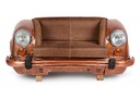Divano Ambassador in pelle marrone 159x65x75h cm