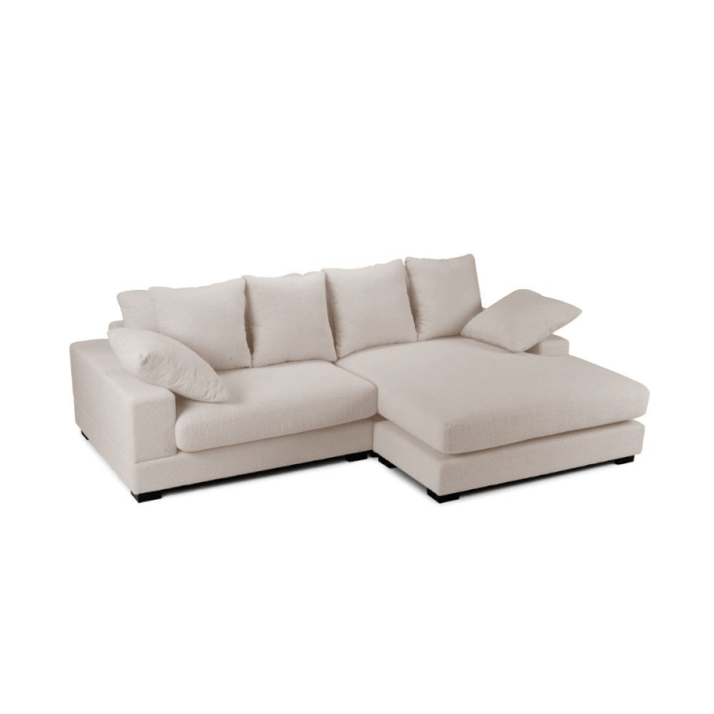 Divano Calgary beige penisola reversibile EFFEZ