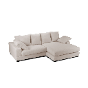 Divano Calgary beige penisola reversibile EFFEZ