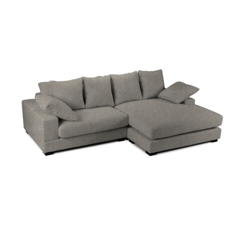 Divano Calgary grigio penisola reversibile EFFEZ