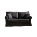 Divano Country 2 posti grigio soro 95 173 cm.