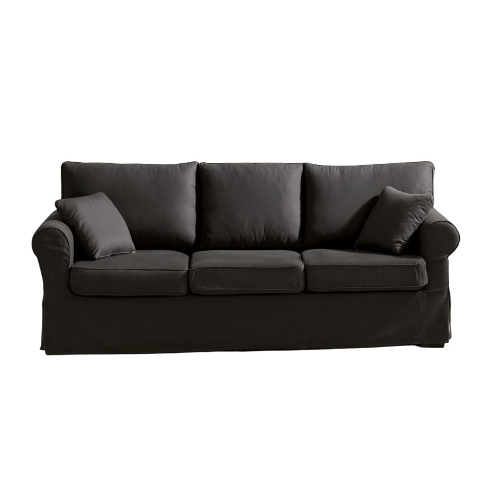 Divano Country 3 posti grigio soro 95 215 cm.