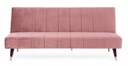 Divano Letto tre posti rosa reclinabile
