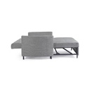 Divano letto due posti CLAYTON Grigio 166x88x h84 cm