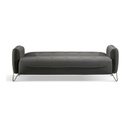 Divano letto tre posti in tessuto Grigio CROWN 215x94x h98 cm