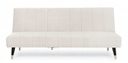 Divano-Letto Alma 3 posti Beige  effetto velluto 180x88x82h cm