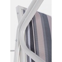 Dondolo in acciaio due posti Avorio GRELY 145x120x h185 cm iperbriko