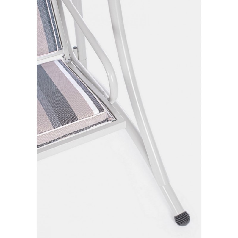 Dondolo in acciaio due posti Avorio GRELY 145x120x h185 cm iperbriko