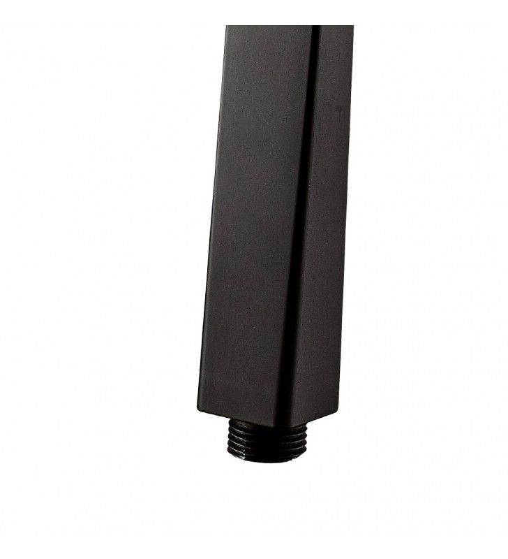 Doccia Vogue - Design elegante, getto unico, risparmio d'acqua e finitura nera opaca.