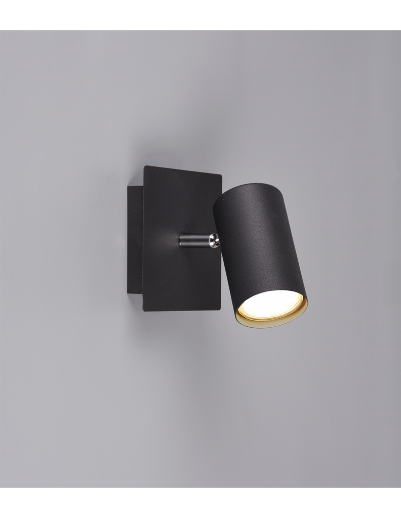 Faretto Cilindro Spot GU10 Orientabile Marley Nero Trio Lighting