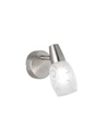 Faretto Colmar Nichel Spot Led Vetro Satinato L8 cm Trio Lighting