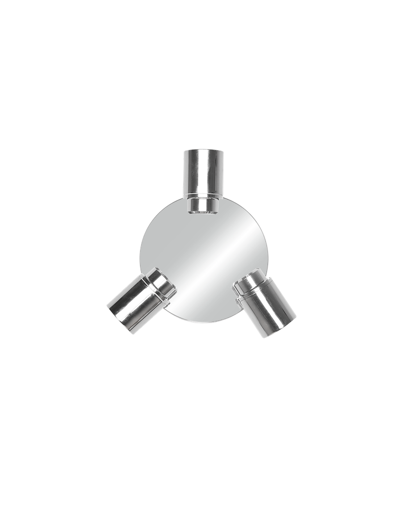 Faretto 3 Spot Orientabili Metallo Cromo Angelo Trio Lighting