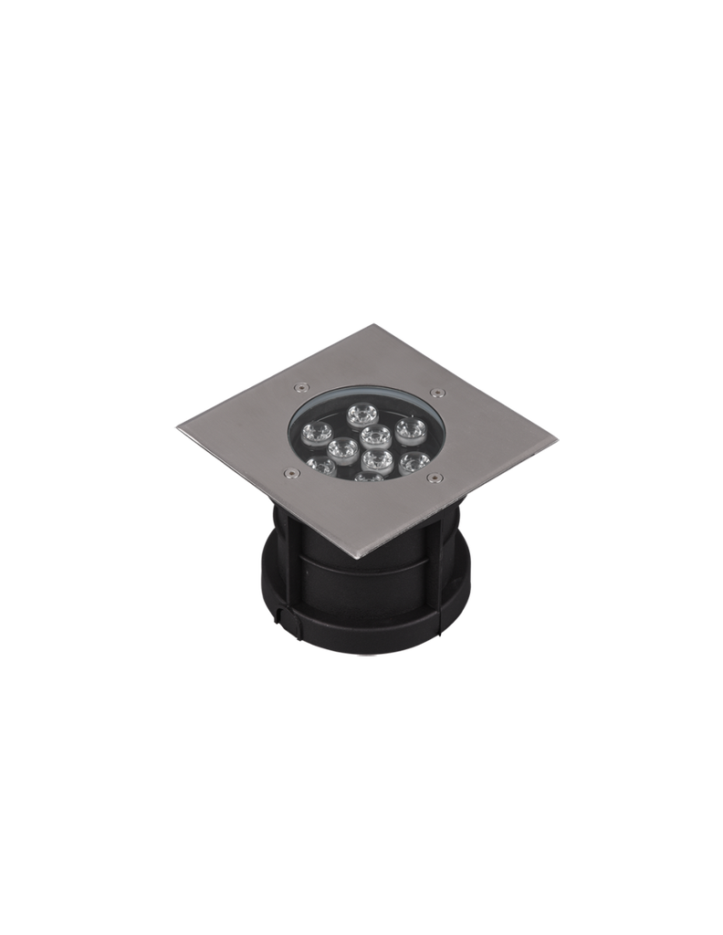 Faretto Led Da Incasso Calpestabile IP65 Nichel Belaja 16x16 cm Trio Lighting