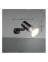 Faretto Da Bagno Spot Orientabile Nero Lorenzo Trio Lighting
