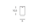 Faretto Plafone 4W Led 4000K  linea sino  grafite