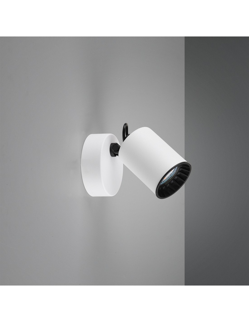 Faretto Spot Cilindrico GU10 Orientabile Pago Bianco Trio Lighting