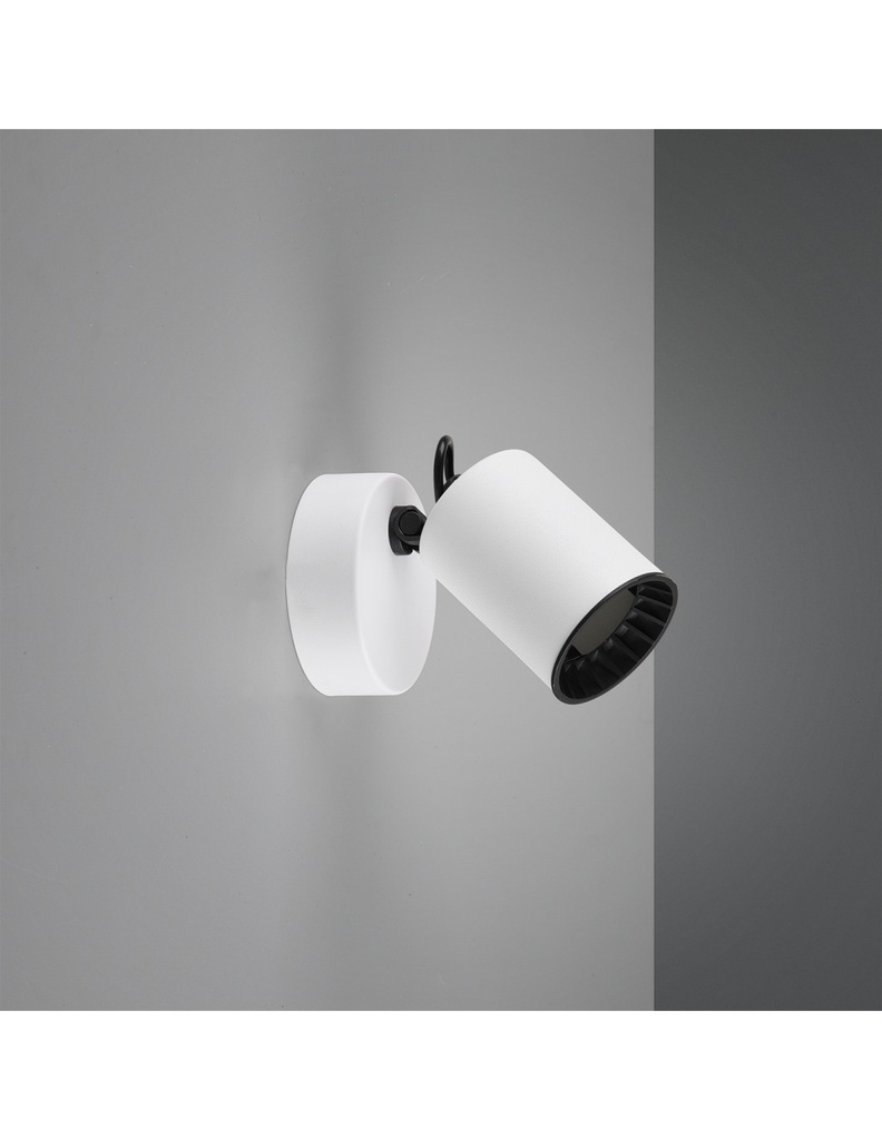 Faretto Spot Cilindrico GU10 Orientabile Pago Bianco Trio Lighting