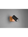 Faretto Spot Marley Nero E Legno 1xGU10 Trio Lighting