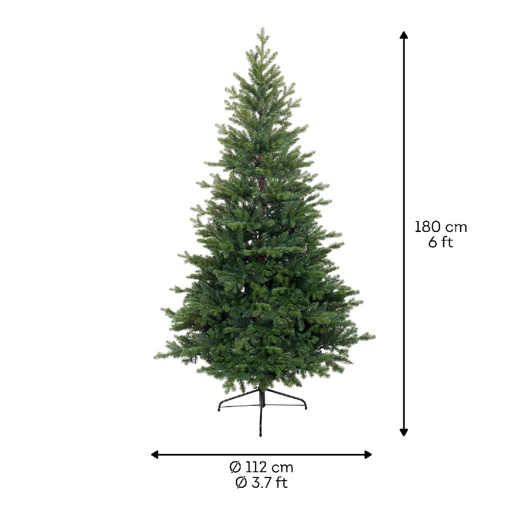 Albero di Natale Allison pine H 180 x ø 112 cm