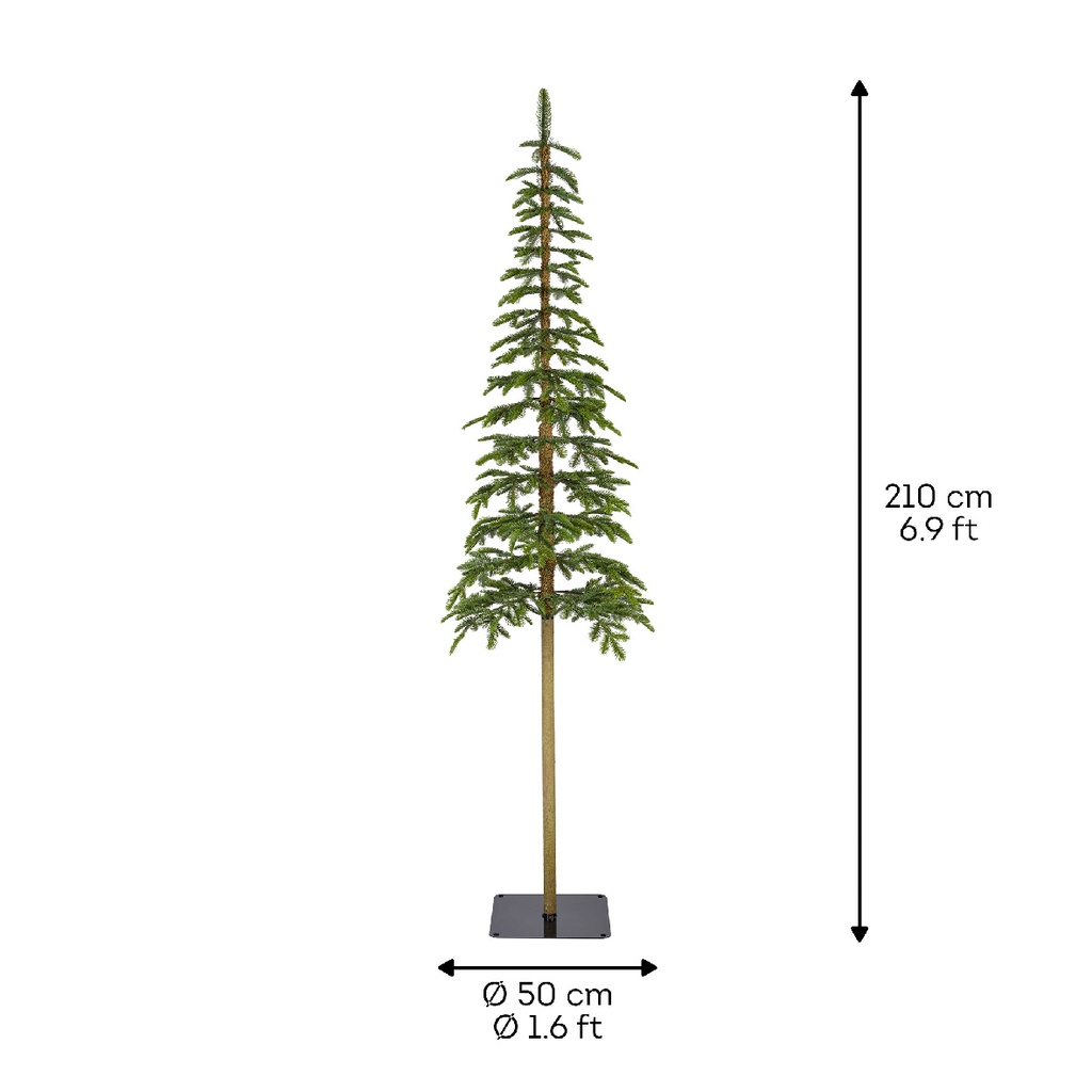 Albero di Natale Alpine Fir H 210 x ø 50 cm
