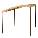 Gazebo in acciaio 2,5x3x2,5-2h m