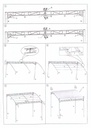 Gazebo in acciaio 2,5x3x2,5-2h m