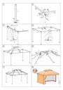 Gazebo lusso 3x4m con zanzarieta e telo 400g-m2