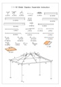 Gazebo lusso 3x4m con zanzarieta e telo 400g-m2