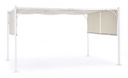 Gazebo Slide 3x4 cm bianco-tortora
