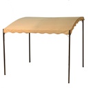 Gazebo in acciaio 2,5x3x2,5-2h m