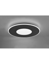 Grande Plafoniera Moderna Verus Nero Led Dimmer 70w Trio Lighting