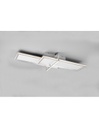 Lampada Da Soffitto 2 Rettangoli Led Dimmer Charleston Alluminio Trio Lighting