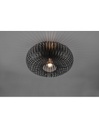 Lampada Da Soffitto Gabbia Metallica Ellissi Johann Nero Ø40 cm Trio Lighting