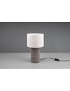 Lampada Da Tavolo Moderna Ceramica E Tessuto Beige Mala Trio Lighting