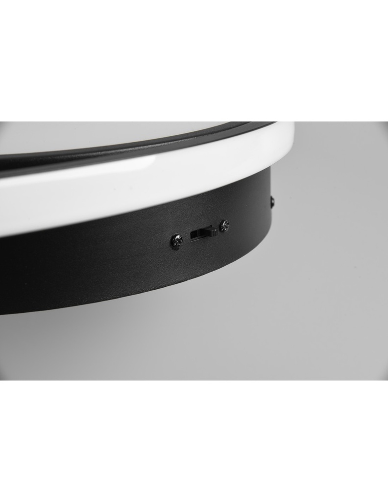 Lampada Soffitto Moderna Vuelta Nero 3 Led Dimmer 28w Trio Lighting