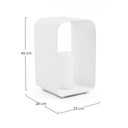 Lampada a led con piantana RIDLEY Bianco 25x28x h45 cm