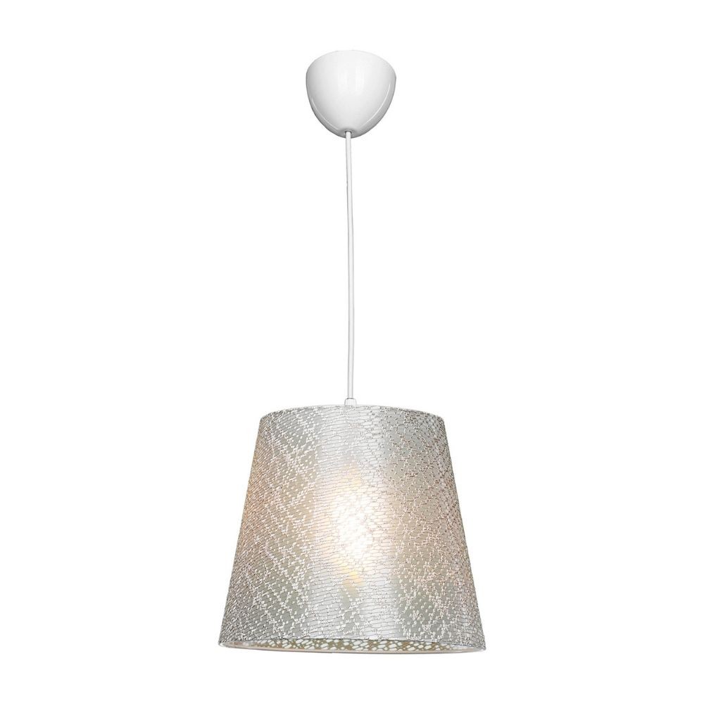 Lampada a sospensione Conic ASZ0778 in tessuto beige EFFEZ