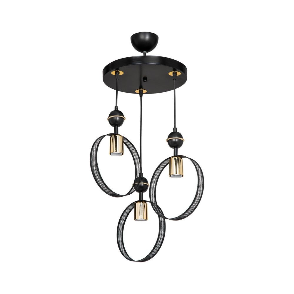 Lampada a sospensione Esin con tre portalampade a cerchio MDL4423 EFFEZ