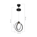 Lampada a sospensione Felicia due cerchi Led ASZ1591