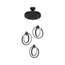 Lampada a sospensione Felicia tre punti luce cerchi LED ASZ1593 EFFEZ