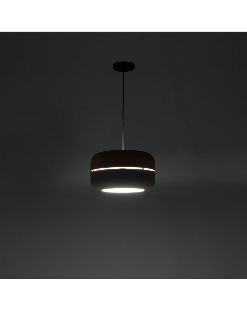 Lampada a sospensione Idra in metallo rosa e grigio STS