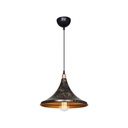 Lampada a sospensione Kalyon metallo nero oro ASZ1650 EFFEZ