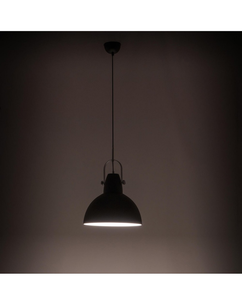 Lampada a sospensione Kande in metallo nero STS